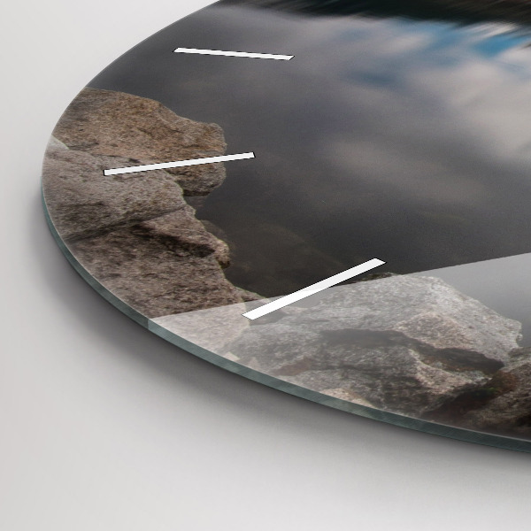 Zegar okrągły z nadrukiem Tatry Wysokie na Słowacji