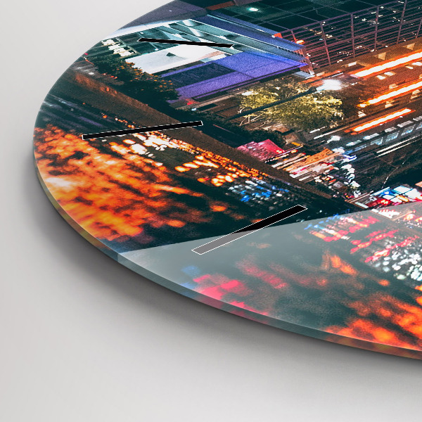 Zegar okrągły z nadrukiem Hotel w Houston