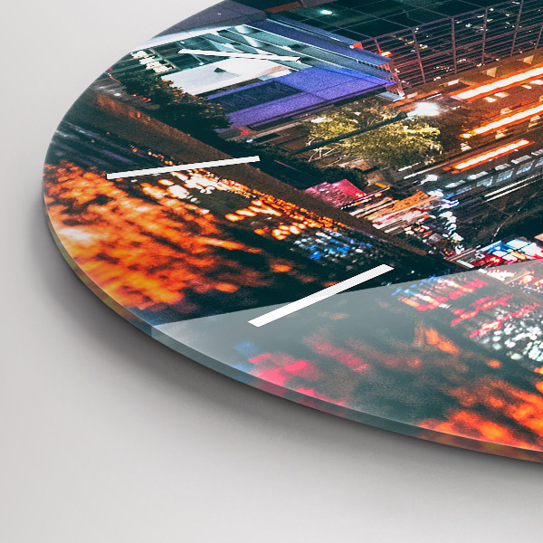 Zegar okrągły z nadrukiem Hotel w Houston