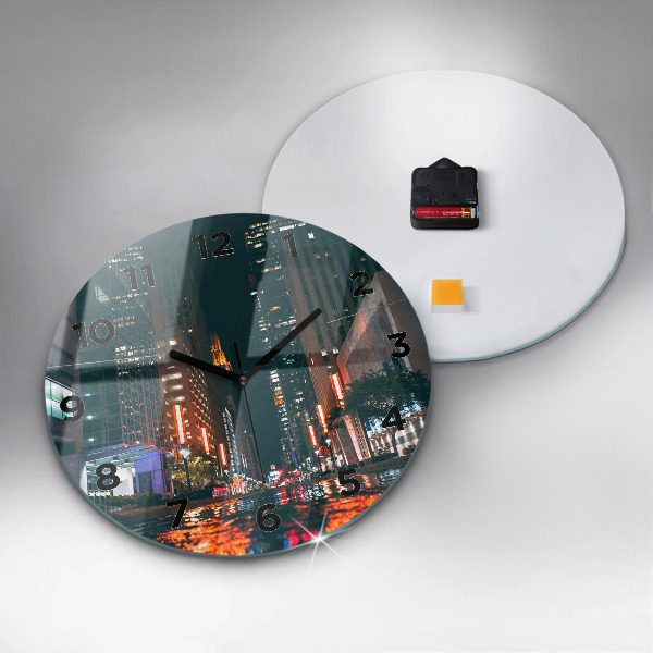 Zegar okrągły z nadrukiem Hotel w Houston