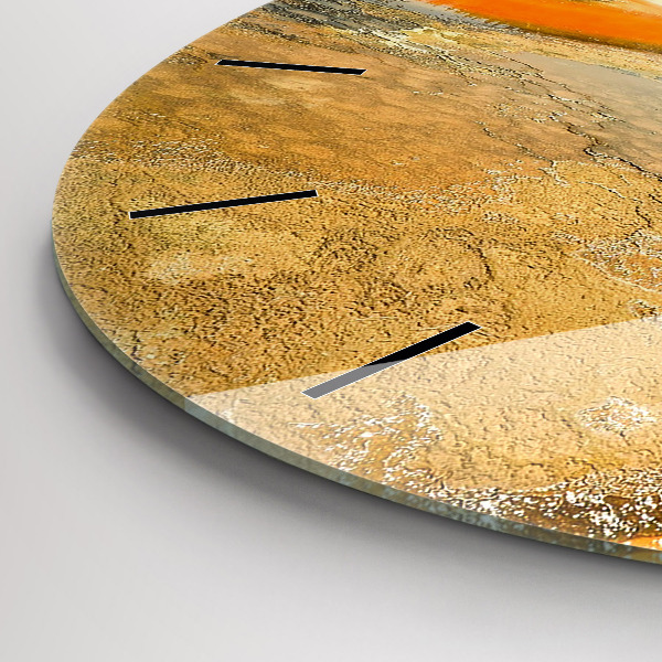 Zegar okrągły z nadrukiem Jezioro z Górami