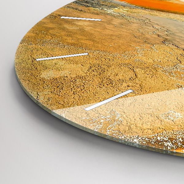 Zegar okrągły z nadrukiem Jezioro z Górami