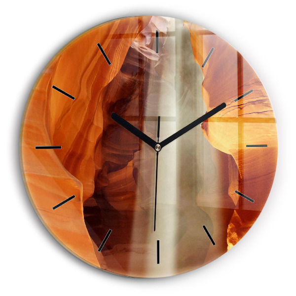 Zegar okrągły z nadrukiem Pustynny kanion