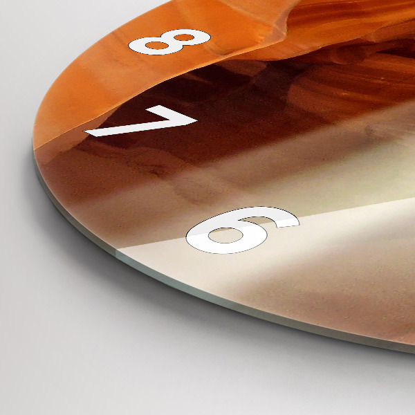 Zegar okrągły z nadrukiem Pustynny kanion