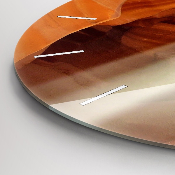 Zegar okrągły z nadrukiem Pustynny kanion