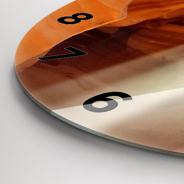 Zegar okrągły z nadrukiem Pustynny kanion