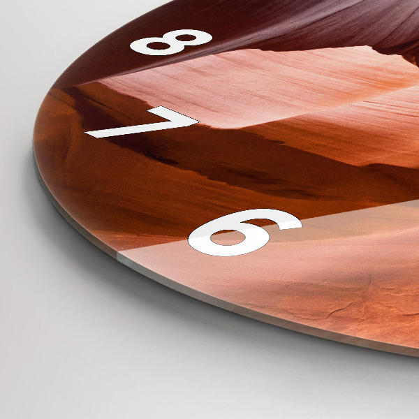 Zegar okrągły z nadrukiem Kanion Antylopy