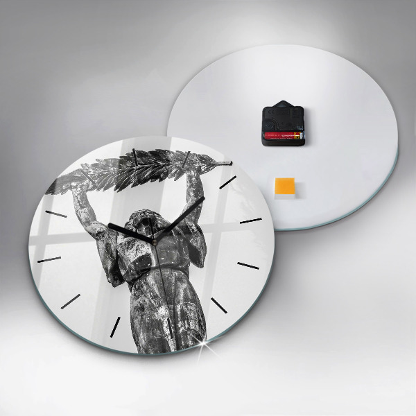 Zegar okrągły z nadrukiem Statua Wolności w Budapeszcie