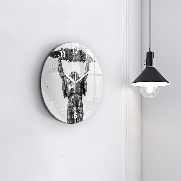 Zegar okrągły z nadrukiem Statua Wolności w Budapeszcie