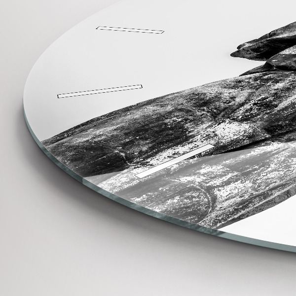 Zegar okrągły z nadrukiem Statua Wolności w Budapeszcie