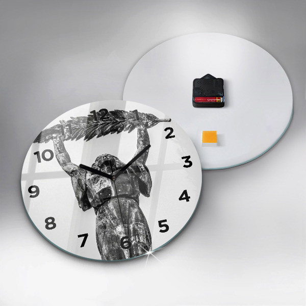 Zegar okrągły z nadrukiem Statua Wolności w Budapeszcie