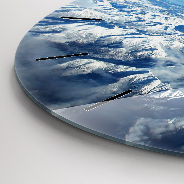 Zegar okrągły z nadrukiem Krajobraz Góry Pireneje