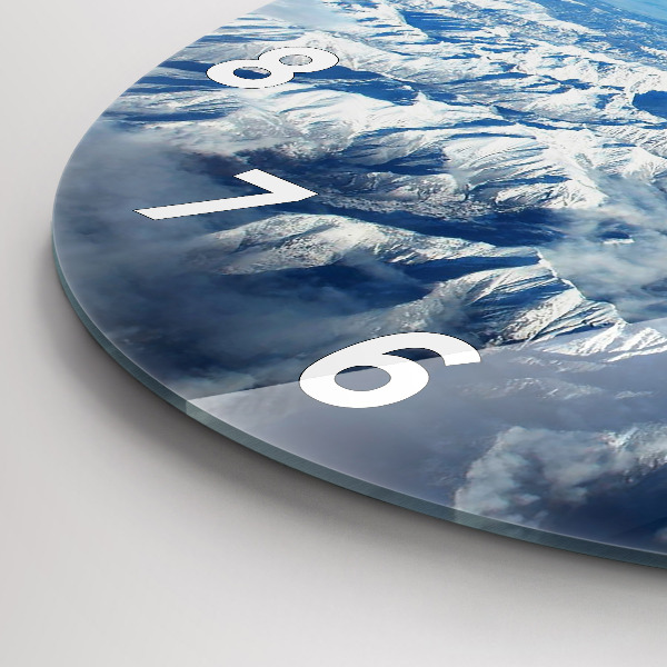 Zegar okrągły z nadrukiem Krajobraz Góry Pireneje