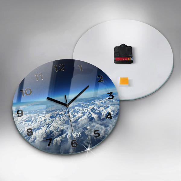 Zegar okrągły z nadrukiem Krajobraz Góry Pireneje