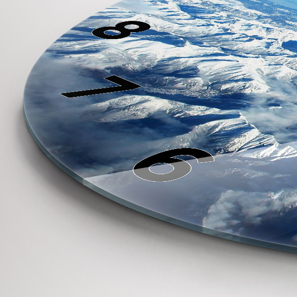 Zegar okrągły z nadrukiem Krajobraz Góry Pireneje