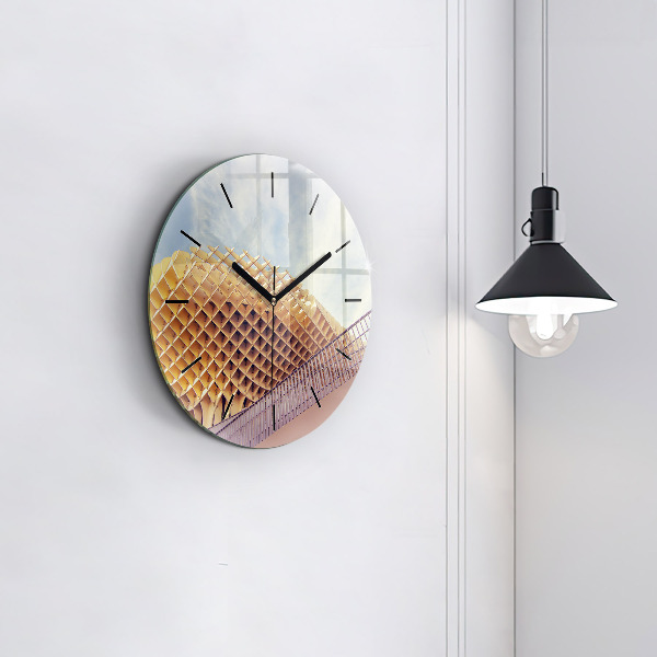 Zegar okrągły z nadrukiem Punkt widokowy w Sewilla