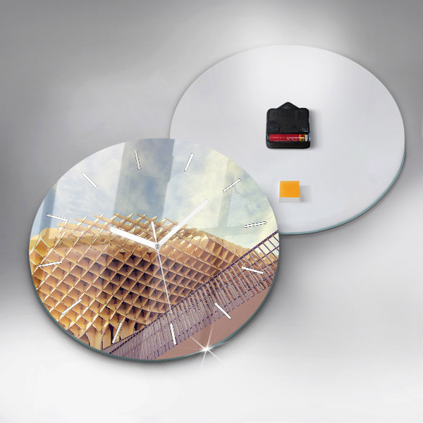 Zegar okrągły z nadrukiem Punkt widokowy w Sewilla