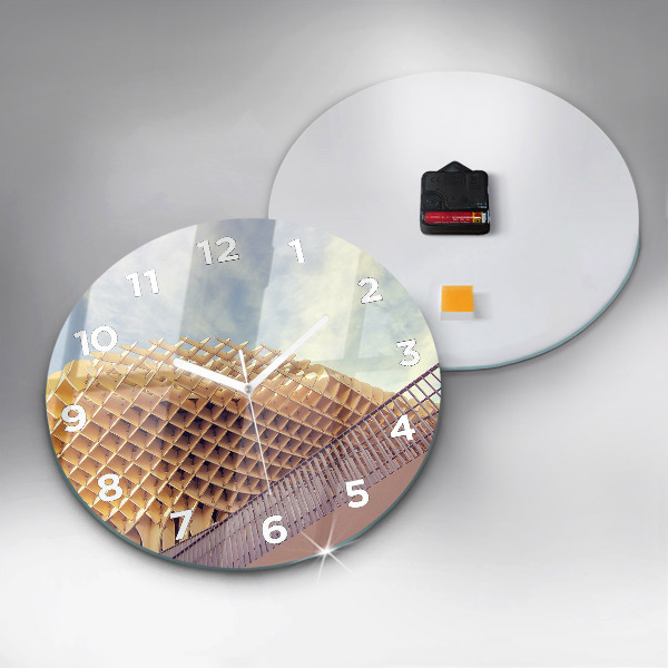 Zegar okrągły z nadrukiem Punkt widokowy w Sewilla