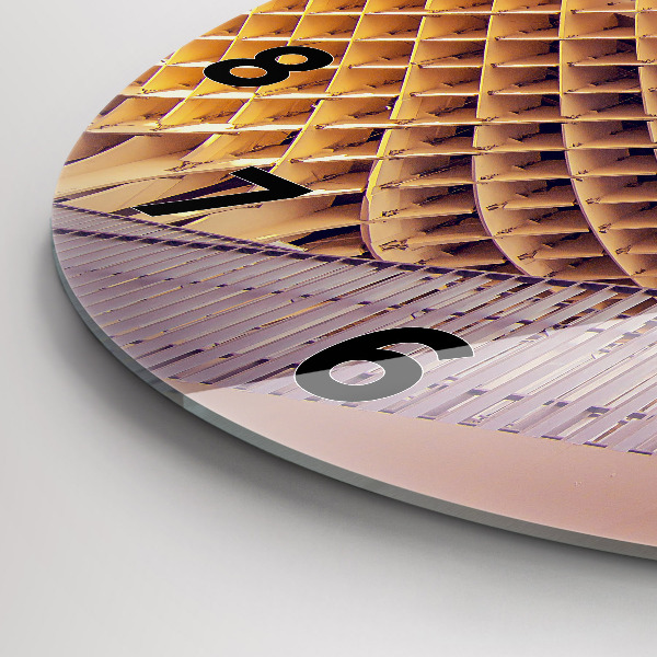 Zegar okrągły z nadrukiem Punkt widokowy w Sewilla