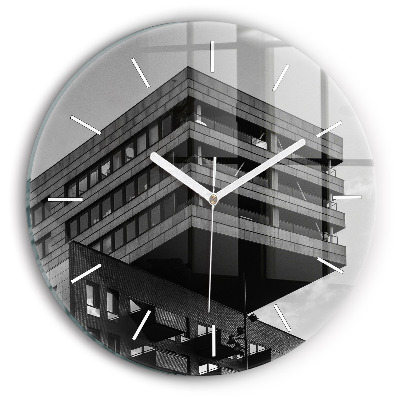 Zegar okrągły z nadrukiem Architektura w Amsterdamie