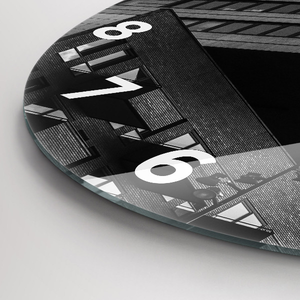 Zegar okrągły z nadrukiem Architektura w Amsterdamie