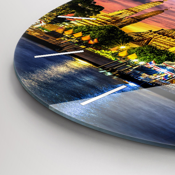 Zegar ścienny okrągły Świątynia w Bangkoku