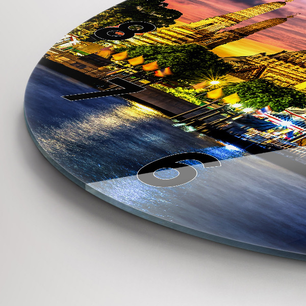 Zegar ścienny okrągły Świątynia w Bangkoku