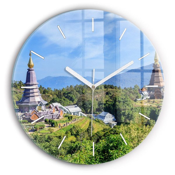 Zegar ścienny okrągły Park narodowy Chiang Mai