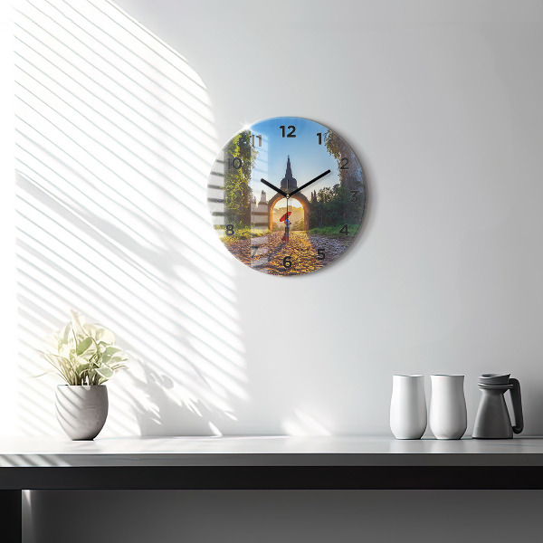 Zegar ścienny okrągły Park Surat Thani Tajlandia