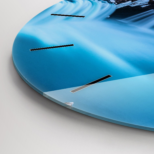 Zegar ścienny okrągły Wodospad Godafoss Islandia