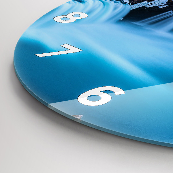 Zegar ścienny okrągły Wodospad Godafoss Islandia