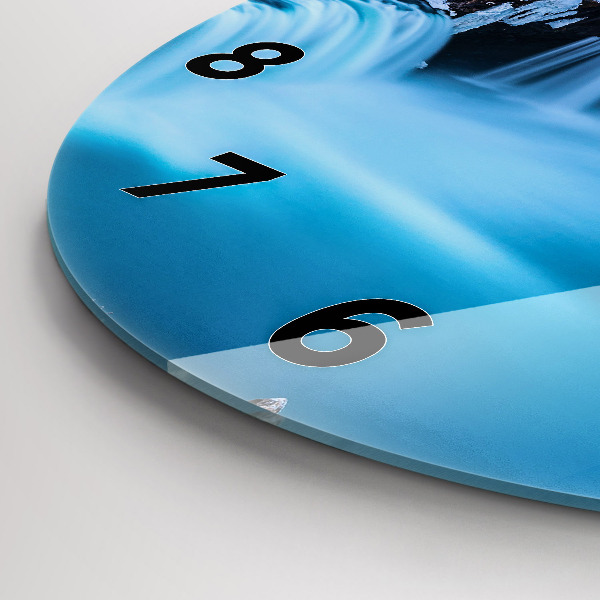 Zegar ścienny okrągły Wodospad Godafoss Islandia