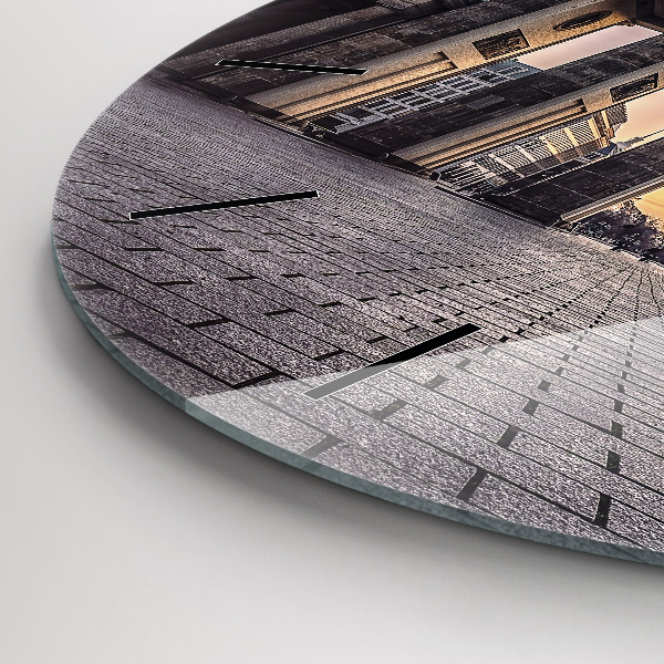 Zegar ścienny okrągły Brama Brandenburska