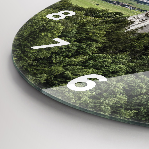 Zegar ścienny okrągły Zamek w Neuschwanstein