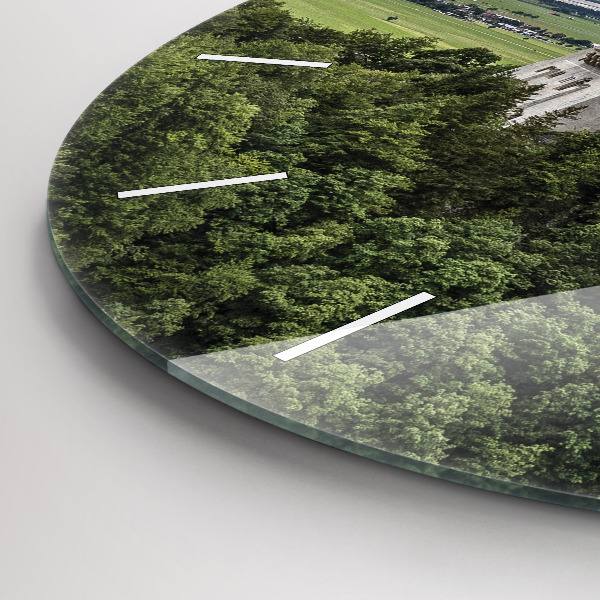 Zegar ścienny okrągły Zamek w Neuschwanstein