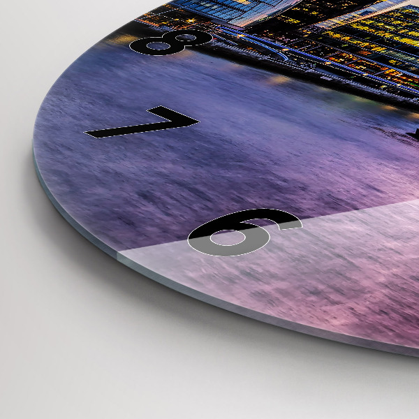 Zegar ścienny okrągły Widok na Londyn