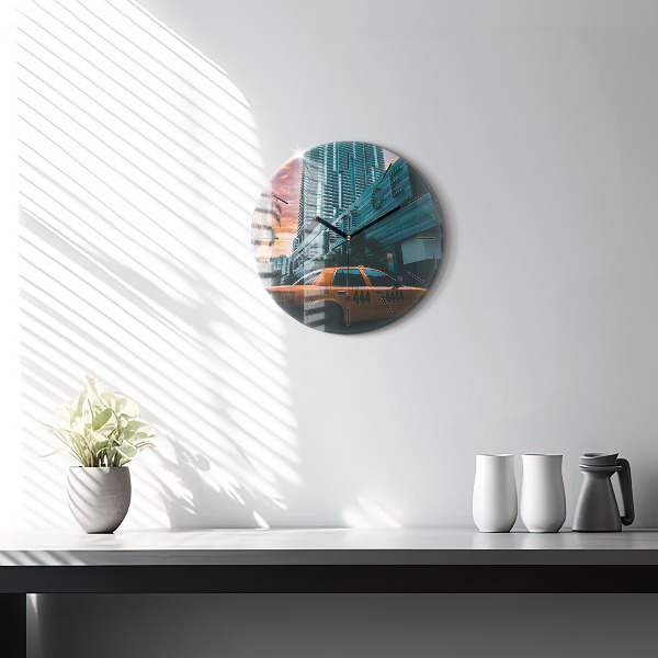 Zegar ścienny okrągły Miami na Florydzie