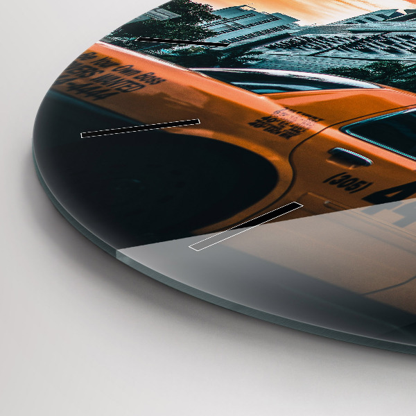 Zegar ścienny okrągły Miami na Florydzie