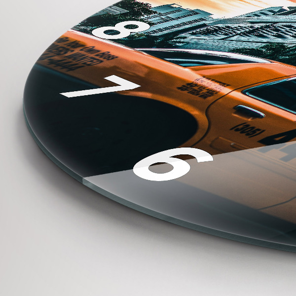 Zegar ścienny okrągły Miami na Florydzie