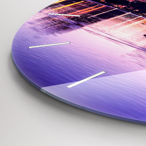 Zegar ścienny okrągły Orlando panorama miasta