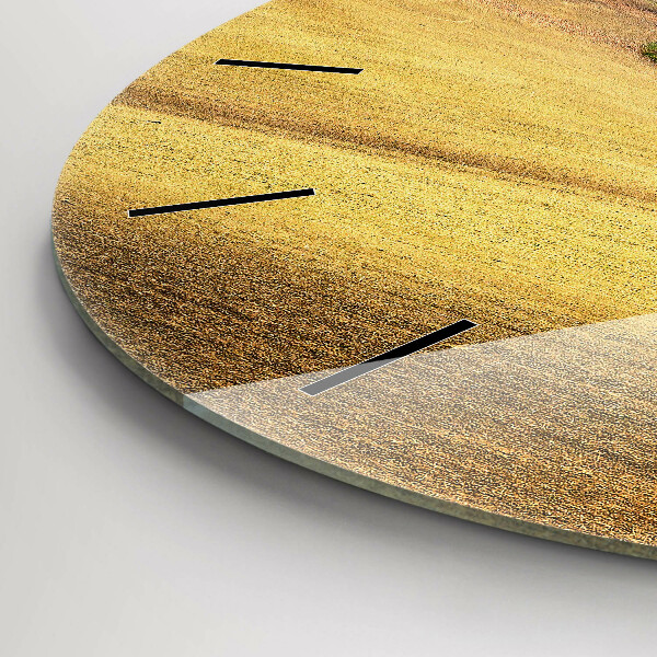 Zegar ścienny okrągły Morawy wiejski Krajobraz