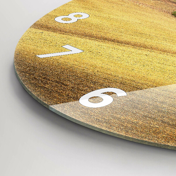 Zegar ścienny okrągły Morawy wiejski Krajobraz