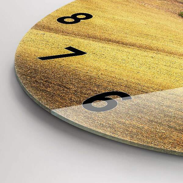 Zegar ścienny okrągły Morawy wiejski Krajobraz