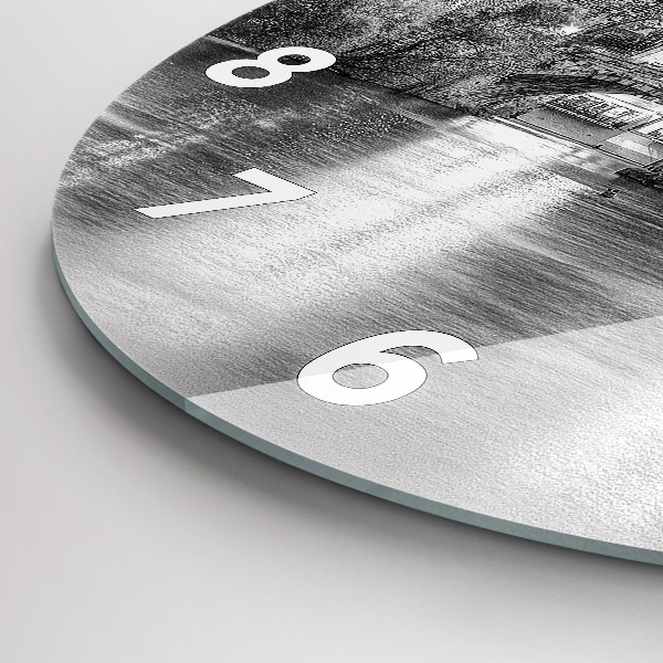 Zegar ścienny okrągły Most Karola w Pradze