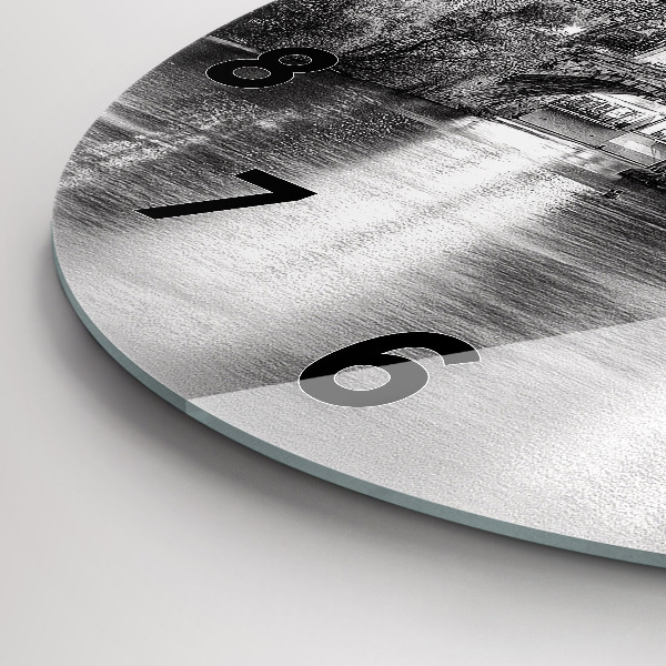 Zegar ścienny okrągły Most Karola w Pradze