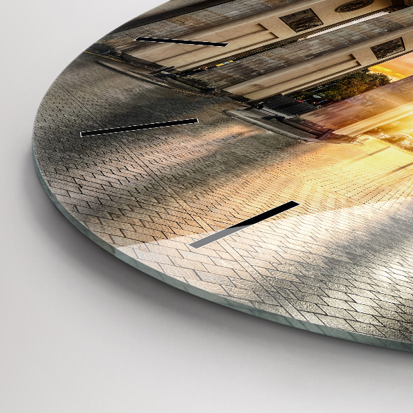 Zegar ścienny okrągły Brama Brandenburska