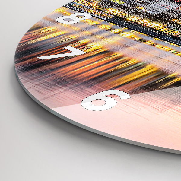 Zegar ścienny okrągły Alster w Hamburgu