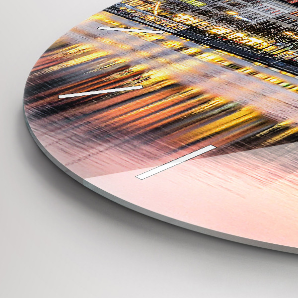 Zegar ścienny okrągły Alster w Hamburgu