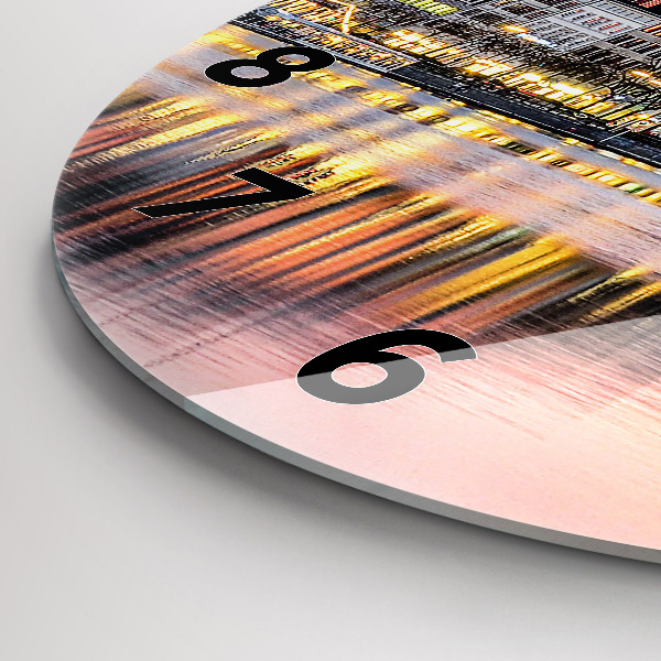 Zegar ścienny okrągły Alster w Hamburgu