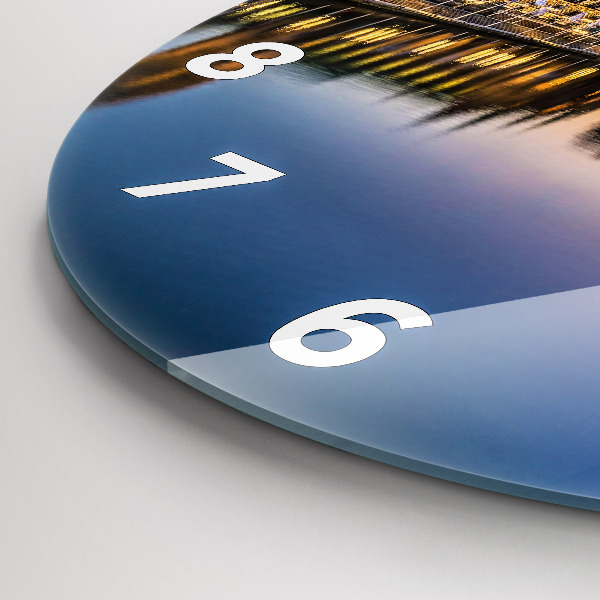 Zegar ścienny okrągły Ratusz w Hamburgu